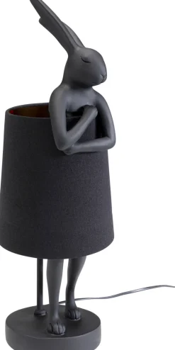 KARE Design Lampada da tavolo Animal Rabbit nero opaco 50cm - KARE> Lampade Da Tavolo