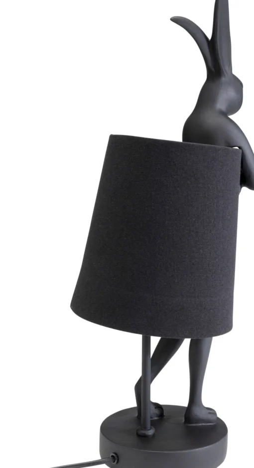 KARE Design Lampada da tavolo Animal Rabbit nero opaco 50cm - KARE> Lampade Da Tavolo