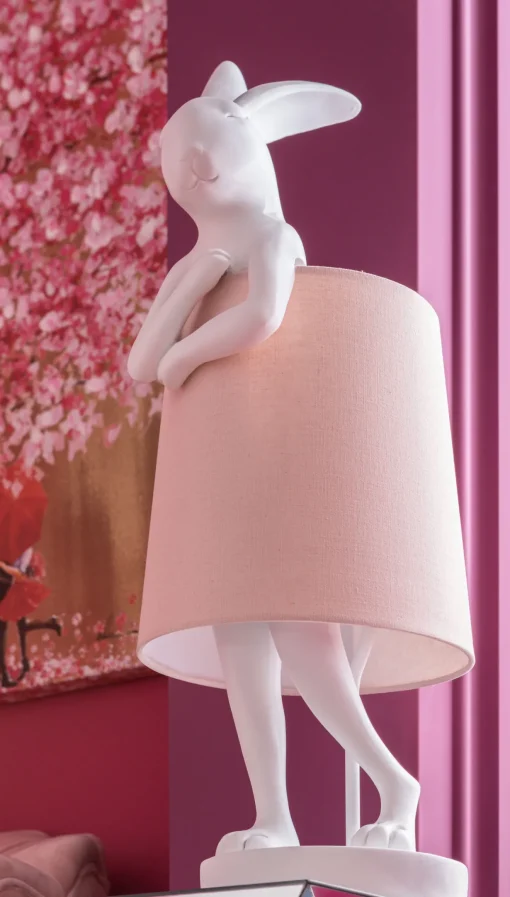 KARE Design Lampada Da Tavolo Animal Rabbit Bianco 68cm - KARE> Lampade Da Tavolo