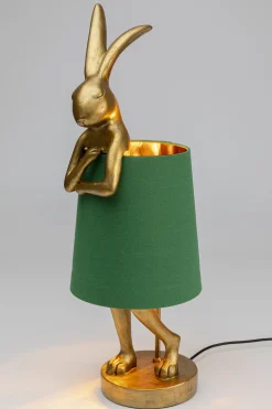 KARE Design Lampada da tavolo Animal Rabbit oro/verde 68cm - KARE></noscript> Lampade Da Tavolo