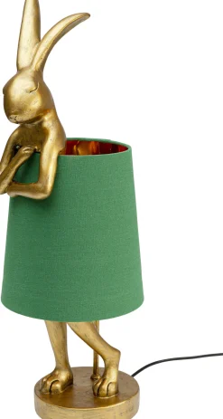KARE Design Lampada da tavolo Animal Rabbit oro/verde 68cm - KARE></noscript> Lampade Da Tavolo