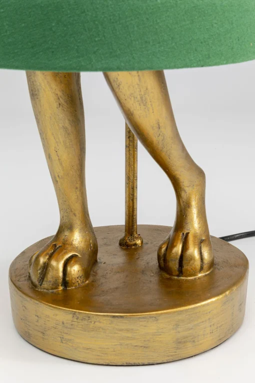 KARE Design Lampada da tavolo Animal Rabbit oro/verde 68cm - KARE> Lampade Da Tavolo