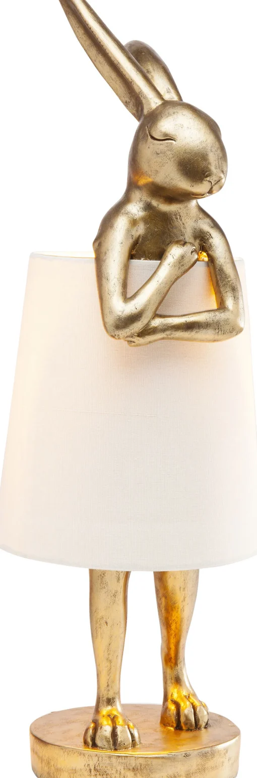 KARE Design Lampada da tavolo Animal Rabbit oro/bianco68cm - KARE> Lampade Da Tavolo