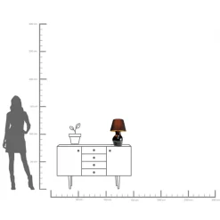 KARE Design Lampada da tavolo Donna nero 48cm - KARE></noscript> Lampade Da Tavolo