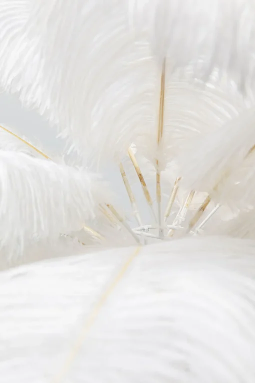 KARE Design Lampada da tavolo Feather Palm bianco 60cm - KARE> Lampade Da Tavolo