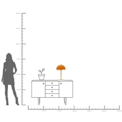 KARE Design Lampada da tavolo Lia arancione 50cm - KARE> Lampade Da Tavolo