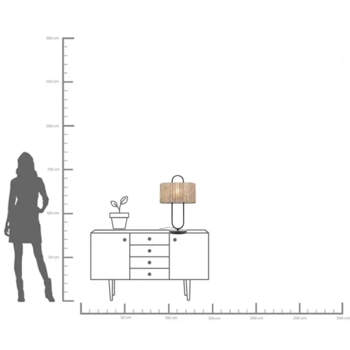 KARE Design Lampada da tavolo Philadelphia nero 65cm - KARE> Lampade Da Tavolo