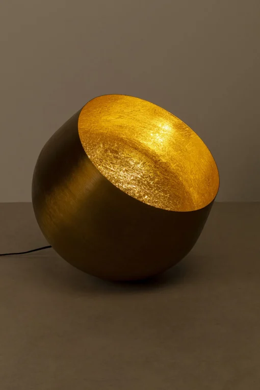 KARE Design Lampada da terra Apollon Smooth oro Ø50cm - KARE> Lampade Da Terra