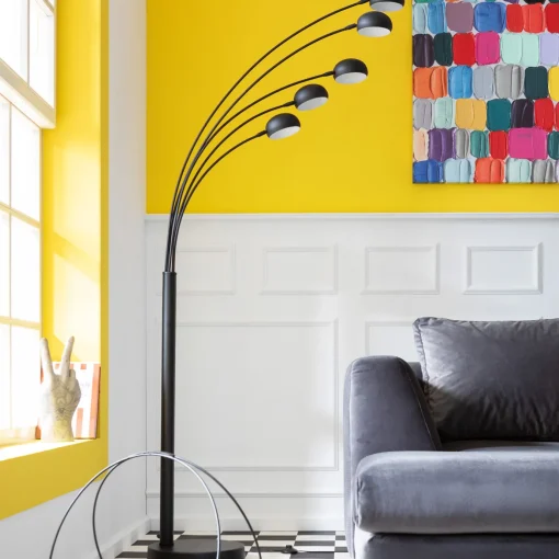 KARE Design Lampada Da Terra Five Fingers Nero Opaco - KARE> Lampade Da Terra