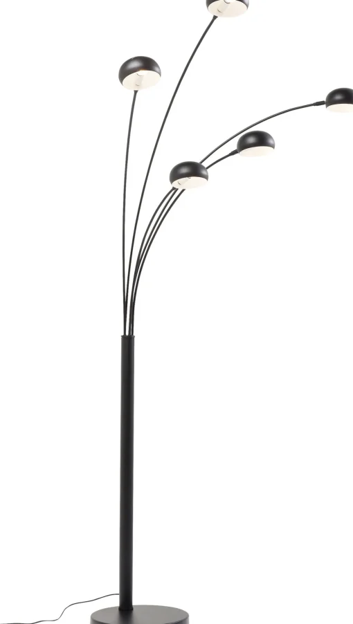 KARE Design Lampada Da Terra Five Fingers Nero Opaco - KARE> Lampade Da Terra