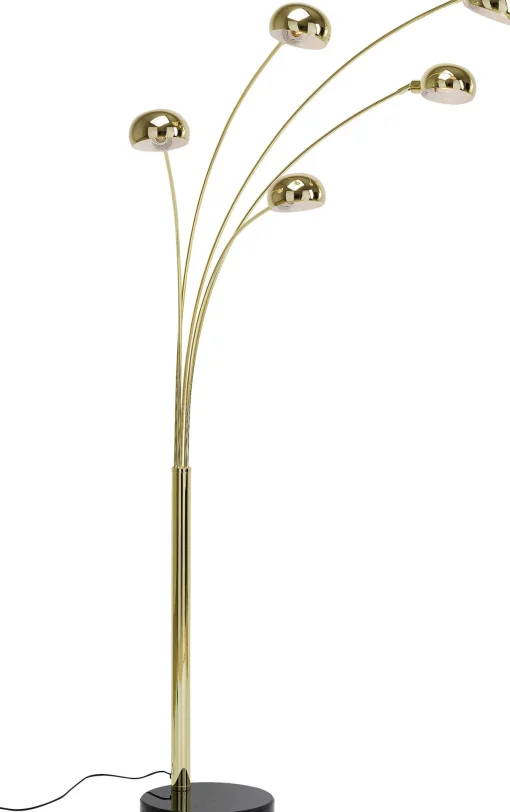 KARE Design LAMPADA DA TERRA FIVE FINGERS OTTONE - KARE> Lampade Da Terra