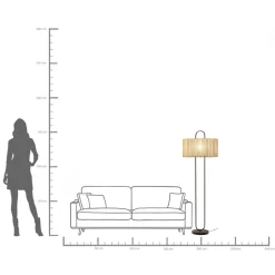 KARE Design Lampada da terra Philadelphia nero 152cm - KARE></noscript> Lampade Da Terra