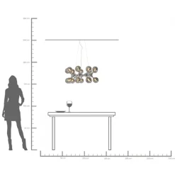 KARE Design Lampadario Atomic Balls argento Ø74cm - KARE></noscript> Lampadari E Lampade A Sospensione