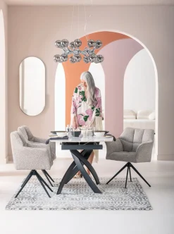 KARE Design Lampadario Atomic Balls argento Ø74cm - KARE></noscript> Lampadari E Lampade A Sospensione