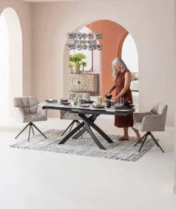 KARE Design Lampadario Atomic Balls argento Ø74cm - KARE></noscript> Lampadari E Lampade A Sospensione