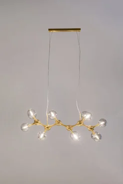 KARE Design Lampadario Atomic Balls ottone 190cm - KARE> Lampadari E Lampade A Sospensione