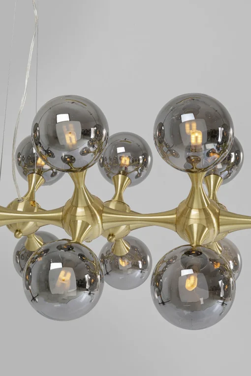 KARE Design Lampadario Atomic Balls ottone 140cm - KARE> Lampadari E Lampade A Sospensione