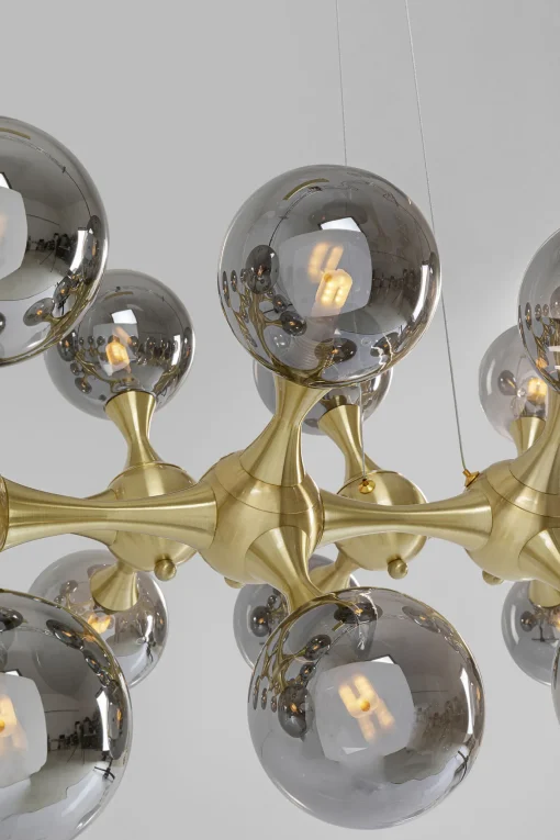 KARE Design Lampadario Atomic Balls ottone 140cm - KARE> Lampadari E Lampade A Sospensione