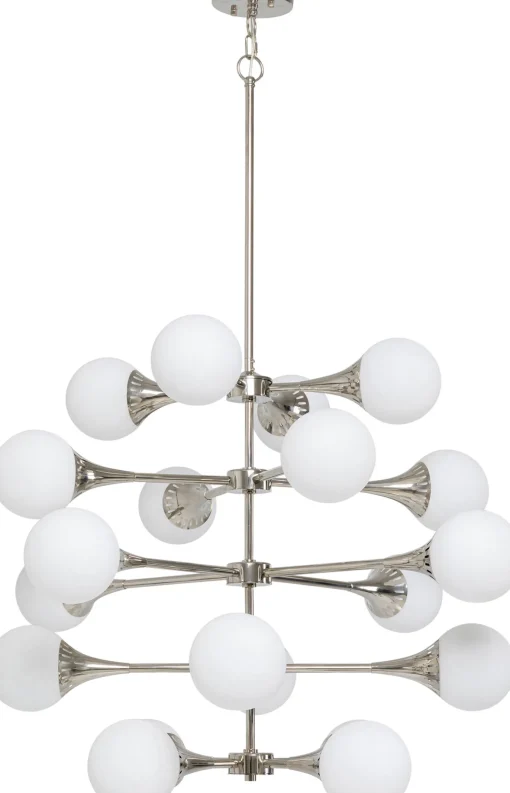 KARE Design Lampadario Bulb Fiction 20 argento Ø102cm - KARE> Lampadari E Lampade A Sospensione
