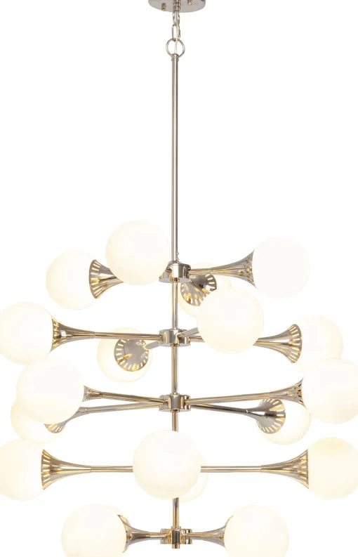 KARE Design Lampadario Bulb Fiction 20 argento Ø102cm - KARE> Lampadari E Lampade A Sospensione