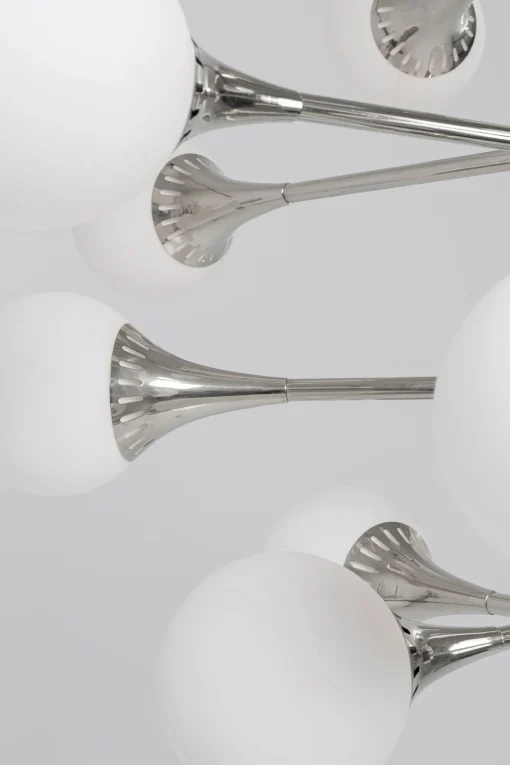 KARE Design Lampadario Bulb Fiction 20 argento Ø102cm - KARE> Lampadari E Lampade A Sospensione