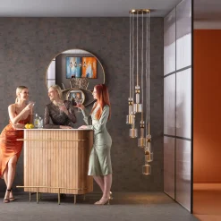 KARE Design Lampadario Candy Bar oro Ø44cm - KARE> Lampadari E Lampade A Sospensione