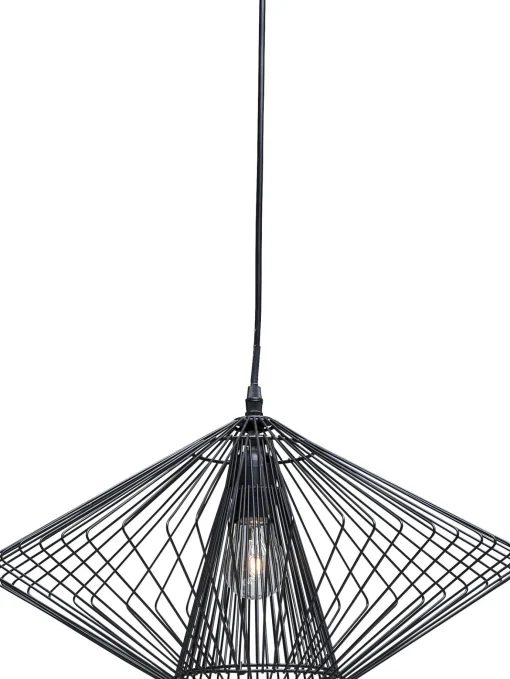 KARE Design Lampadario dal design moderno in acciaio - Modo Wire Round Black - KARE> Lampadari E Lampade A Sospensione