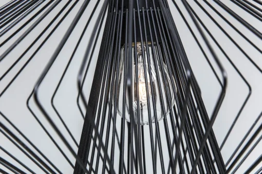 KARE Design Lampadario dal design moderno in acciaio - Modo Wire Round Black - KARE> Lampadari E Lampade A Sospensione