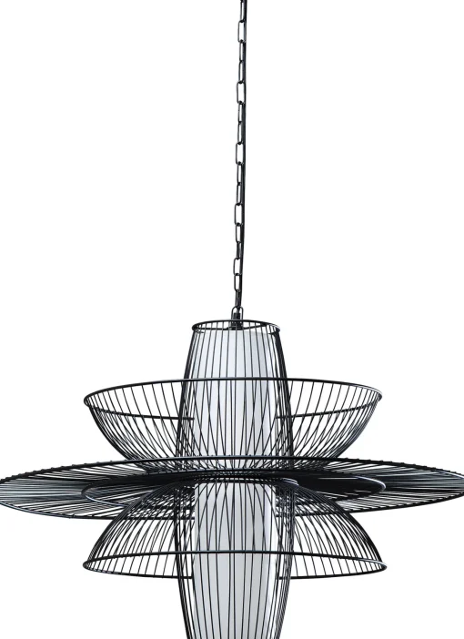 KARE Design Lampadario dal design moderno in acciaio - Cappello Opposto - KARE> Lampadari E Lampade A Sospensione