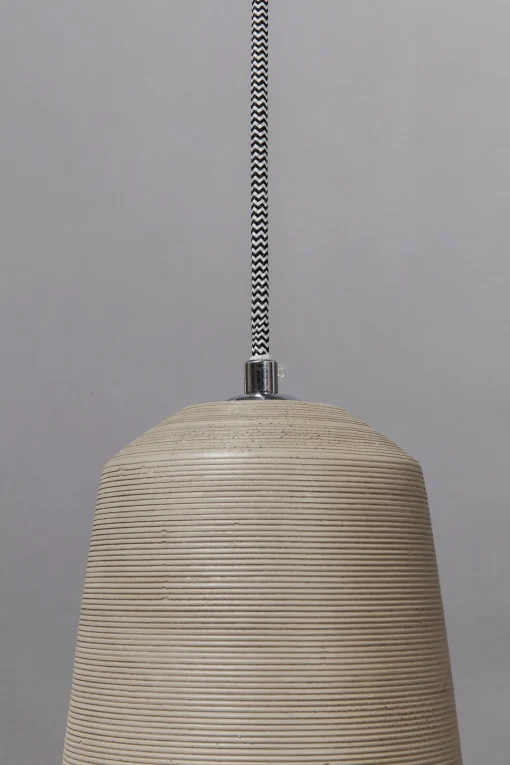 KARE Design Lampadario dal design moderno in legno e cemento - Dining Concrete cinque - KARE> Lampadari E Lampade A Sospensione