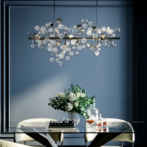 KARE Design Lampadario dal design moderno Clouds Clear in acciaio e vetro - KARE> Lampadari E Lampade A Sospensione