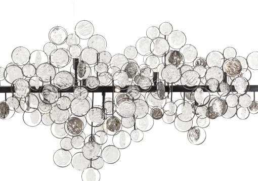 KARE Design Lampadario dal design moderno Clouds Clear in acciaio e vetro - KARE> Lampadari E Lampade A Sospensione