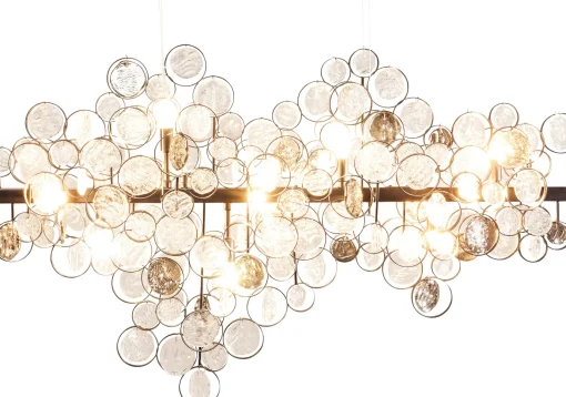KARE Design Lampadario dal design moderno Clouds Clear in acciaio e vetro - KARE> Lampadari E Lampade A Sospensione