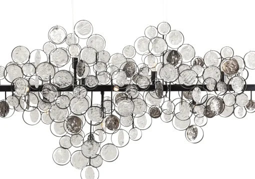 KARE Design Lampadario dal design moderno Clouds Clear in acciaio e vetro - KARE> Lampadari E Lampade A Sospensione