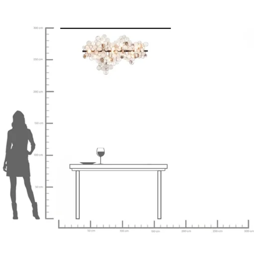 KARE Design Lampadario dal design moderno Clouds Clear in acciaio e vetro - KARE> Lampadari E Lampade A Sospensione