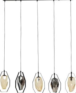 KARE Design Lampadario Diamond Fever Dining nero 110cm - KARE> Lampadari E Lampade A Sospensione