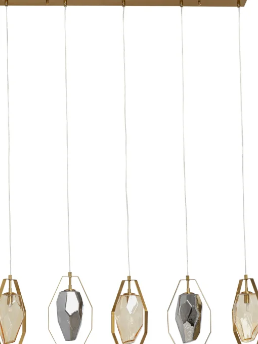 KARE Design Lampadario Diamond Fever Dining ottone 110cm - KARE> Lampadari E Lampade A Sospensione
