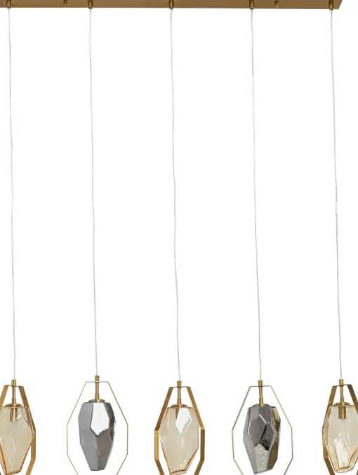 KARE Design Lampadario Diamond Fever Dining ottone 110cm - KARE> Lampadari E Lampade A Sospensione