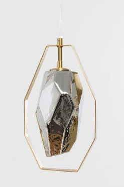 KARE Design Lampadario Diamond Fever Dining ottone 110cm - KARE></noscript> Lampadari E Lampade A Sospensione