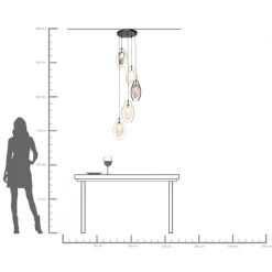 KARE Design Lampadario Diamond Fever Spiral nero Ø42cm - KARE></noscript> Lampadari E Lampade A Sospensione