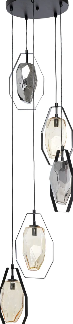 KARE Design Lampadario Diamond Fever Spiral nero Ø42cm - KARE></noscript> Lampadari E Lampade A Sospensione