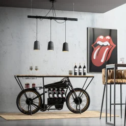 KARE Design Lampadario Dining Concrete Nero Tre - KARE> Lampadari E Lampade A Sospensione