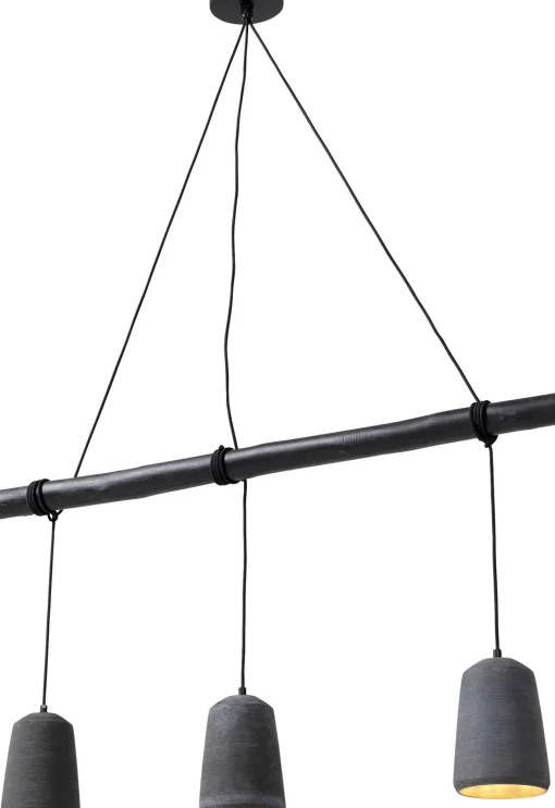 KARE Design Lampadario Dining Concrete Nero Tre - KARE> Lampadari E Lampade A Sospensione