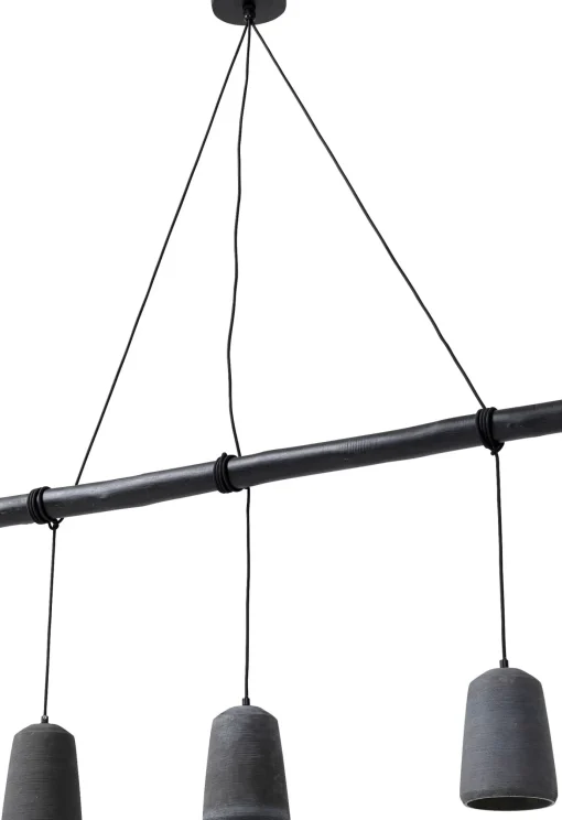 KARE Design Lampadario Dining Concrete Nero Tre - KARE> Lampadari E Lampade A Sospensione