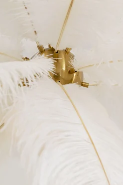 KARE Design Lampadario Feather Palm bianco Ø87cm - KARE></noscript> Lampadari E Lampade A Sospensione
