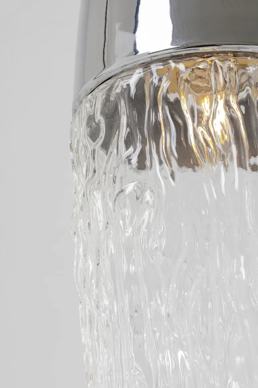 KARE Design Lampadario Frozen cromato Ø17cm - KARE> Lampadari E Lampade A Sospensione