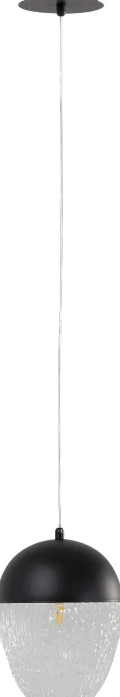 KARE Design Lampadario Frozen nero opaco Ø20cm - KARE> Lampadari E Lampade A Sospensione