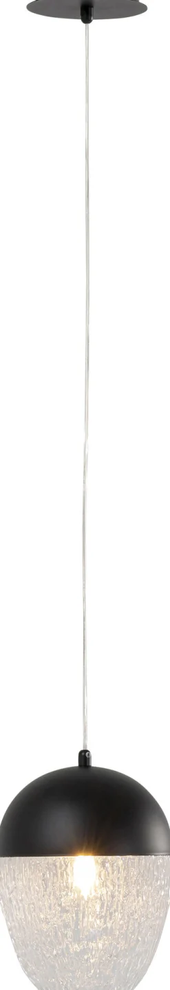 KARE Design Lampadario Frozen nero opaco Ø20cm - KARE> Lampadari E Lampade A Sospensione
