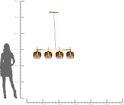 KARE Design Lampadario Gold Goblet quattro Ø25 cm - KARE></noscript> Lampadari E Lampade A Sospensione