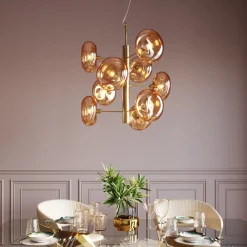 KARE Design Lampadario Headlight ottone - KARE> Lampadari E Lampade A Sospensione